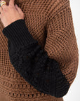 AKIRANAKA - Celia Knit, Black & Brown