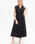 Natalie Trench Dress, Black