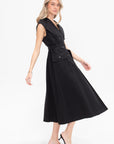 Natalie Trench Dress, Black