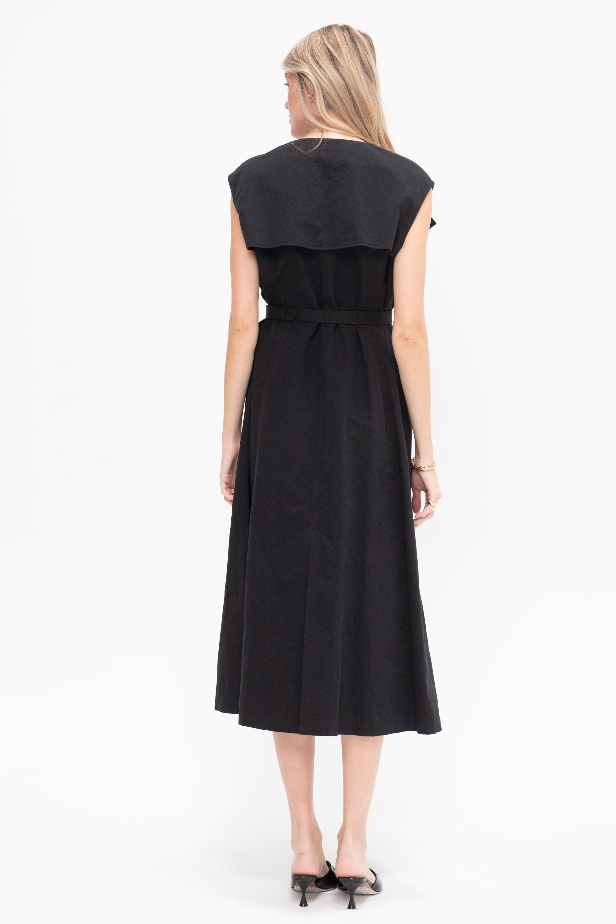 Natalie Trench Dress, Black