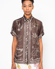 Sammy Silk Shirt, Chocolate