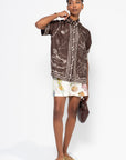 Sammy Silk Shirt, Chocolate