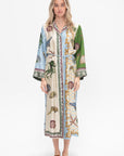 Bathhouse Silk Shirtdress, Multi