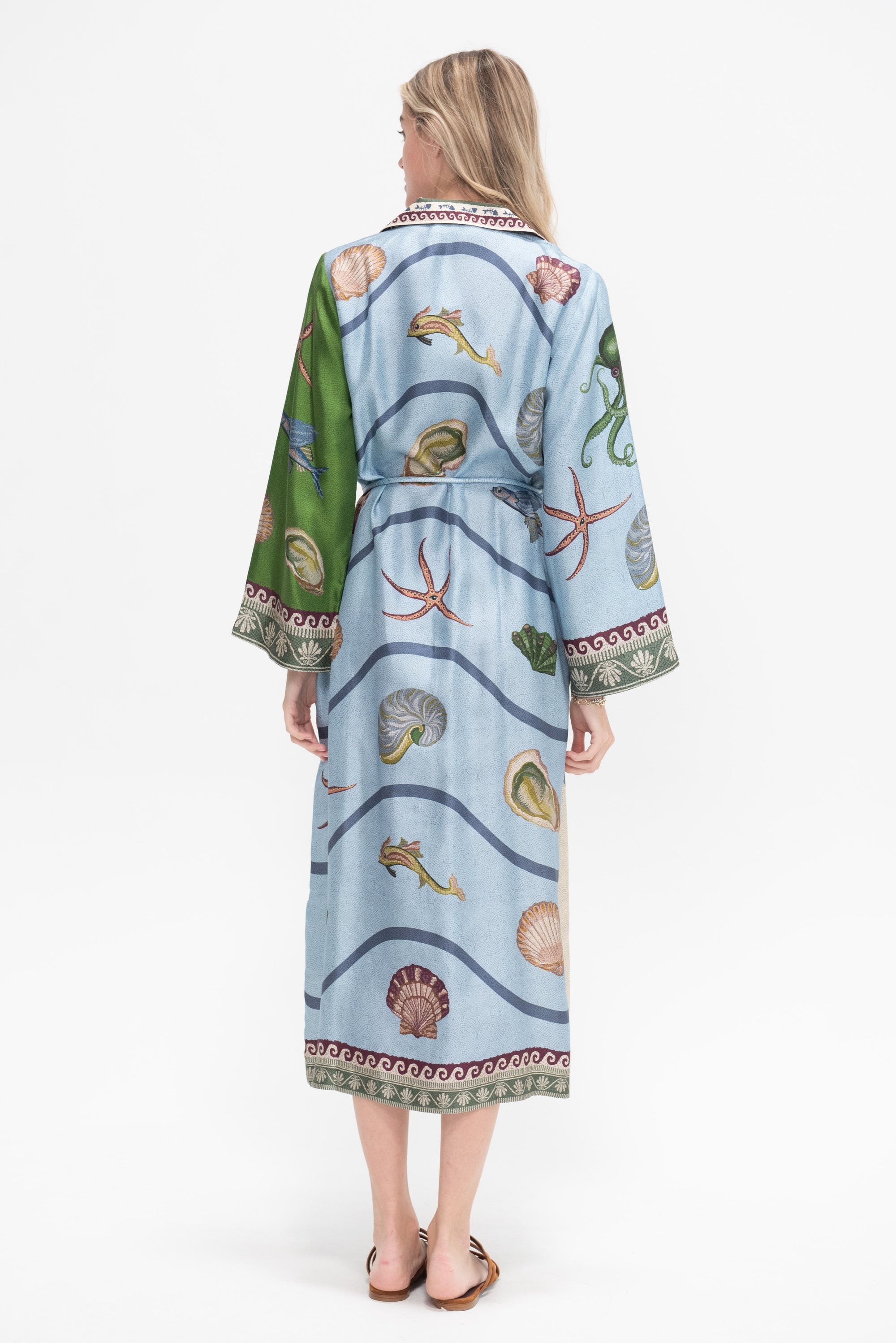 Bathhouse Silk Shirtdress, Multi