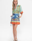 Surrealist Summer V Mini Dress, Multi