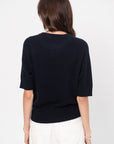 Round Neckline Sweater, Deep Night