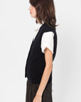 V-Neck Vest, Noir