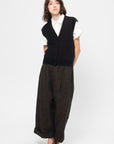 V-Neck Vest, Noir