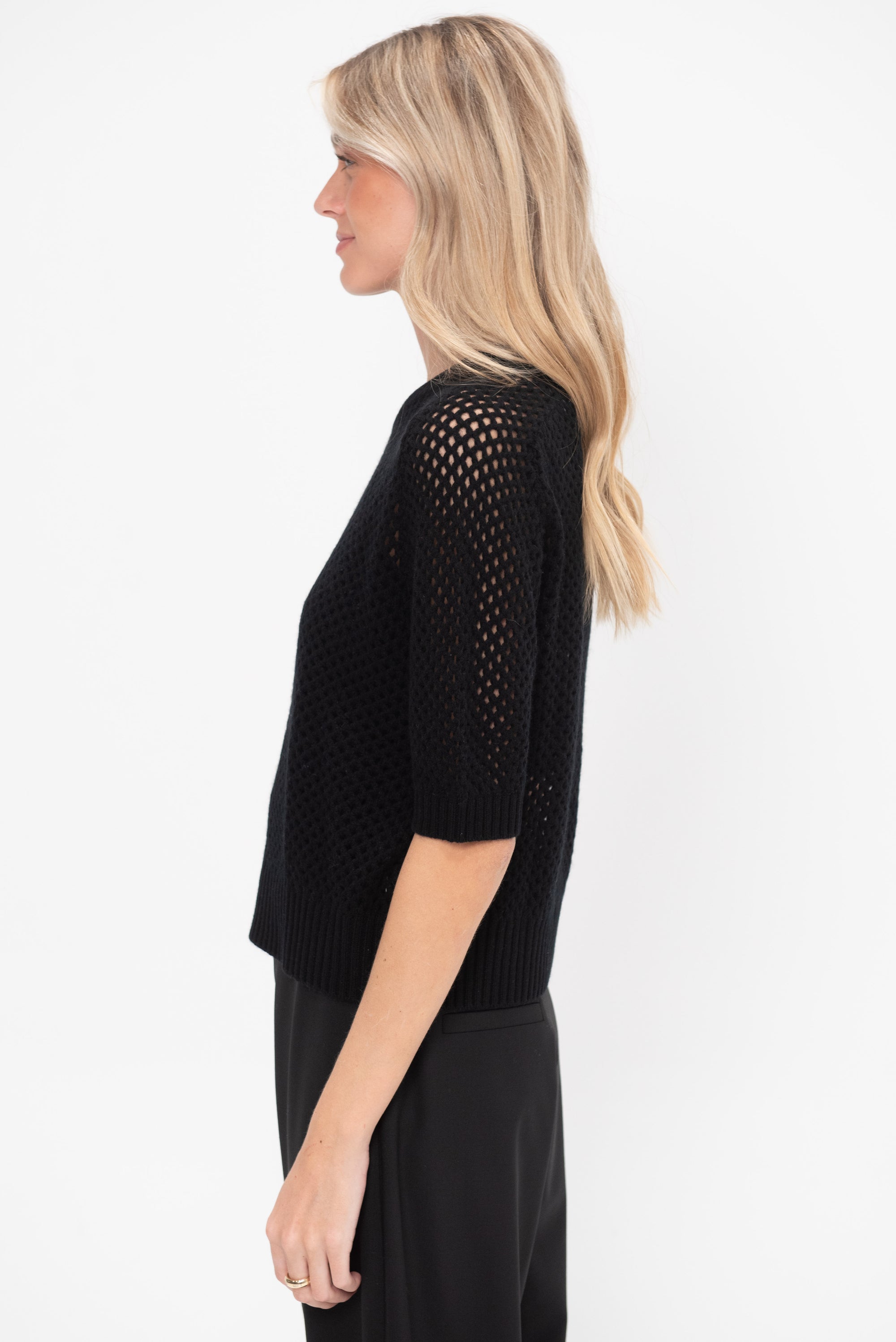 Wool Blend Sweater, Black