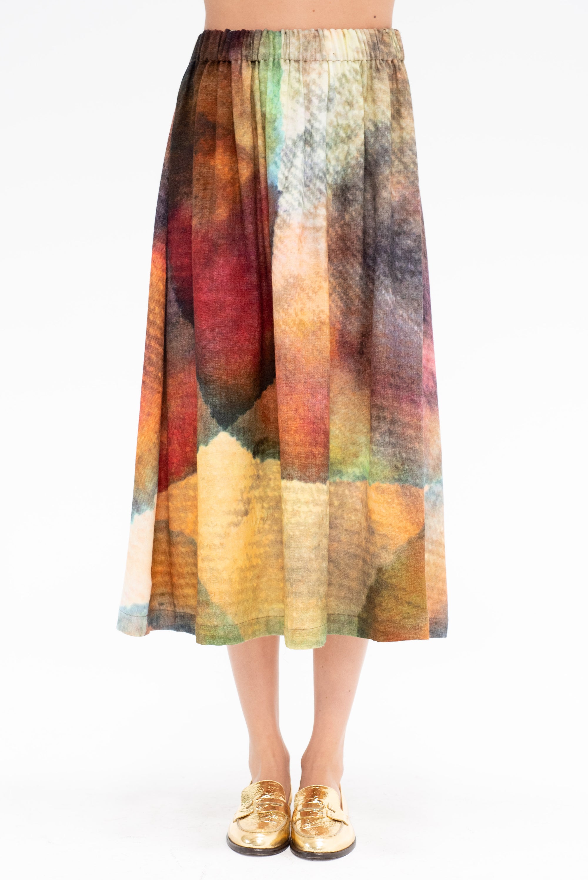 ANNTIAN - Wool Skirt, Print C