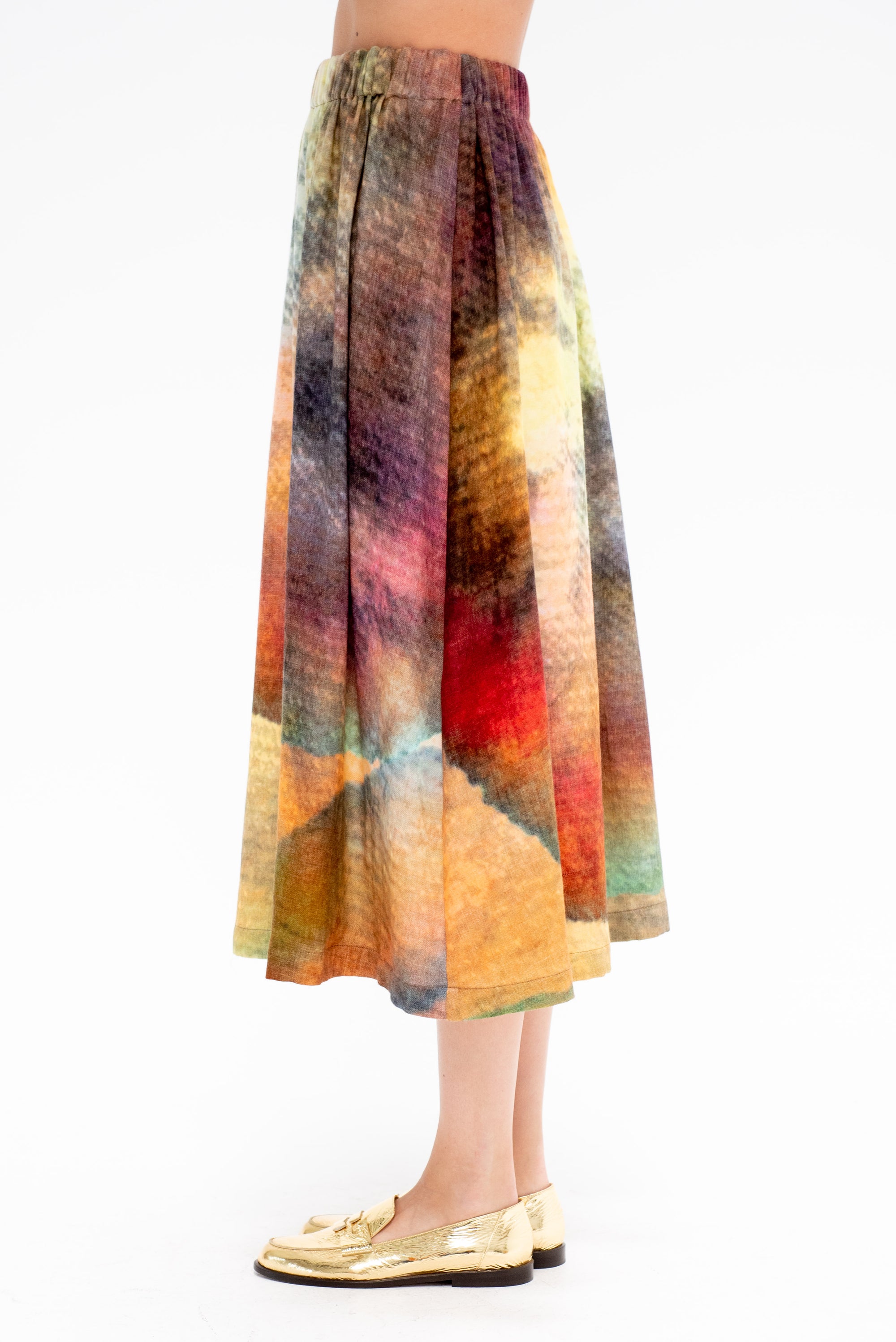 ANNTIAN - Wool Skirt, Print C