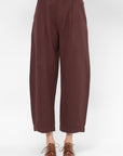 Bari Crop Trouser, Rosewood