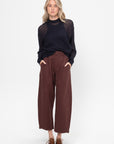 Bari Crop Trouser, Rosewood