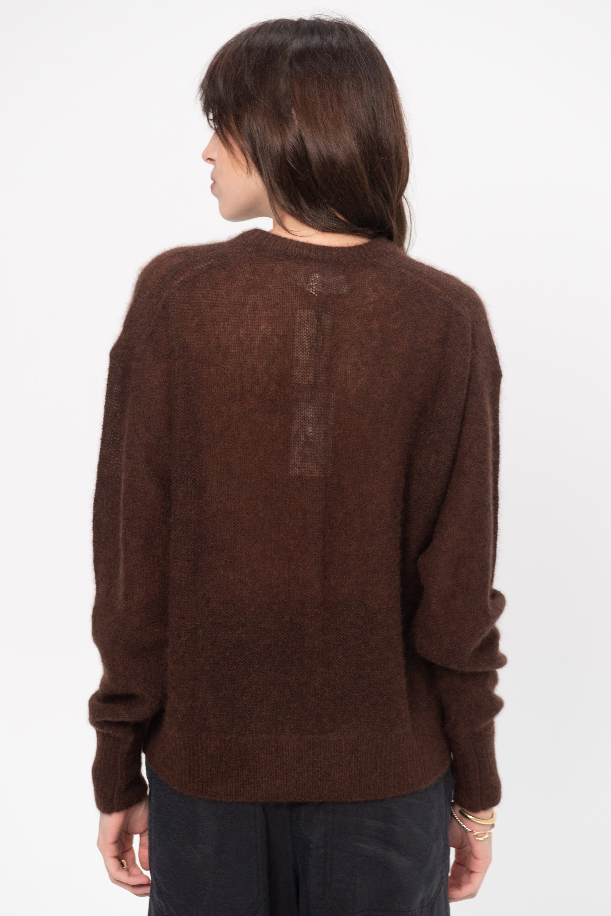 Softest Tissue Weight Sweater, Chocolate