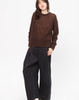 Softest Tissue Weight Sweater, Chocolate