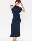 Apiece Apart - Vanina Cinched Waist Dress, Indigo