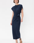 Apiece Apart - Vanina Cinched Waist Dress, Indigo