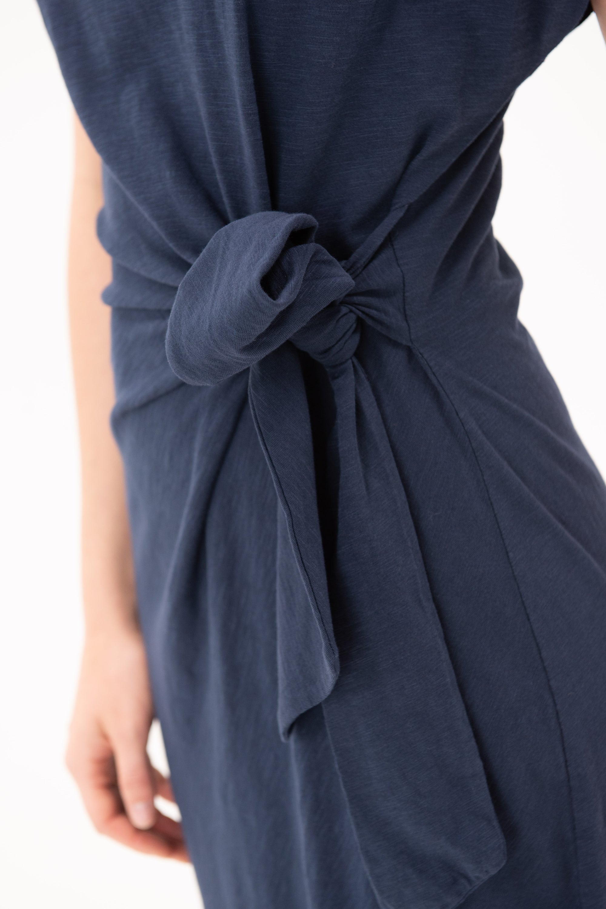 Apiece Apart - Vanina Cinched Waist Dress, Indigo