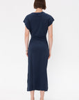 Apiece Apart - Vanina Cinched Waist Dress, Indigo