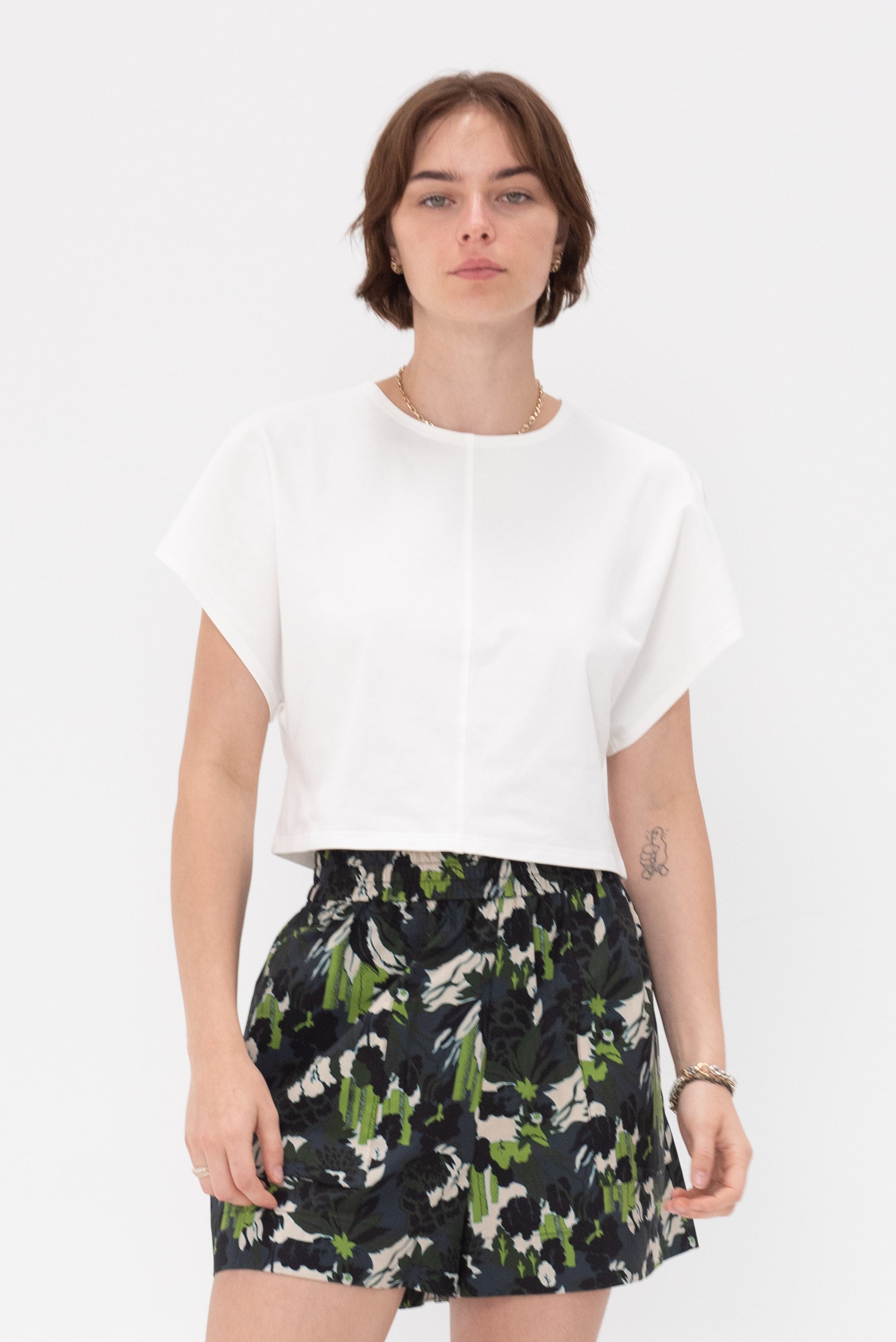 APIECE APART - Luju Crop Tee, Cream