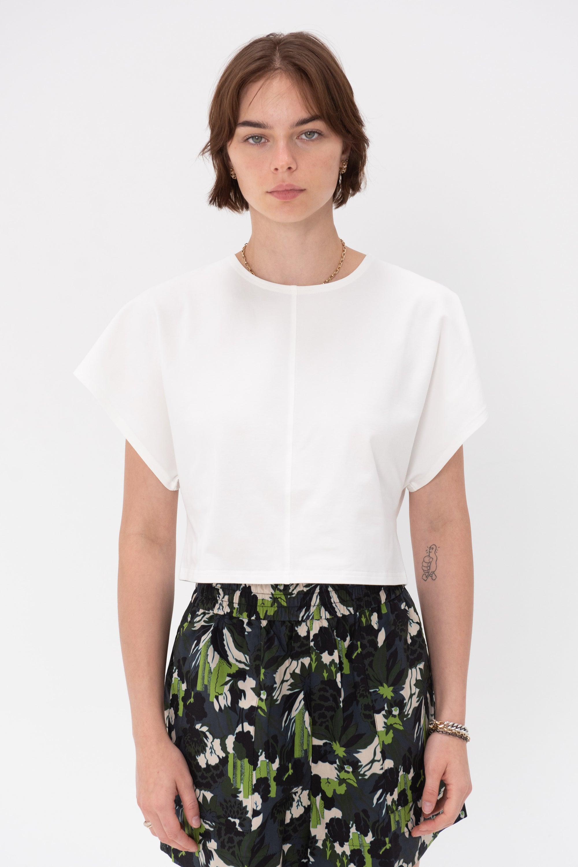 APIECE APART - Luju Crop Tee, Cream