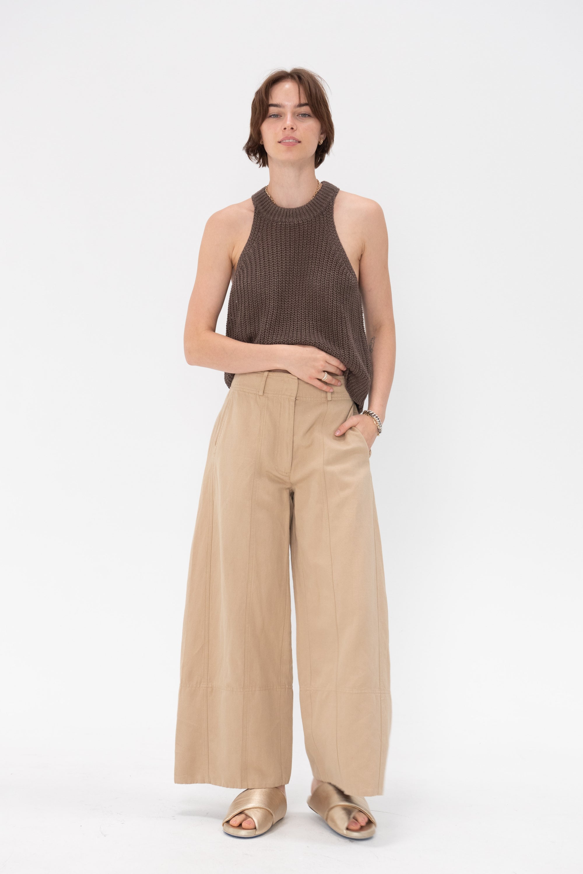 APIECE APART - Malou Wide Let Pant, Dessert