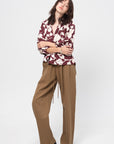 Manu Drawstring Pant, Toffee