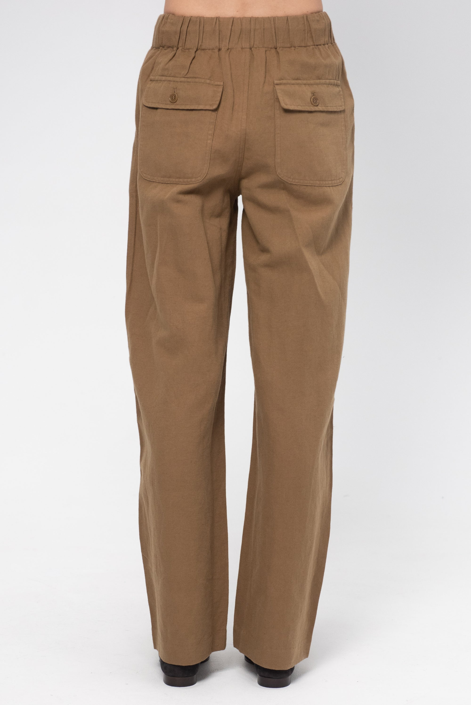 Manu Drawstring Pant, Toffee