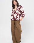 Manu Drawstring Pant, Toffee