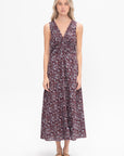 APIECE APART - Fatima Ruched Tank Dress, Mira Floral Wine Tasting