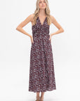 APIECE APART - Fatima Ruched Tank Dress, Mira Floral Wine Tasting