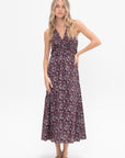 Fatima Ruched Tank Dress, Mira Floral Wine