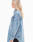 APIECE APART - Pia Oversized Shacket, Austin Wash