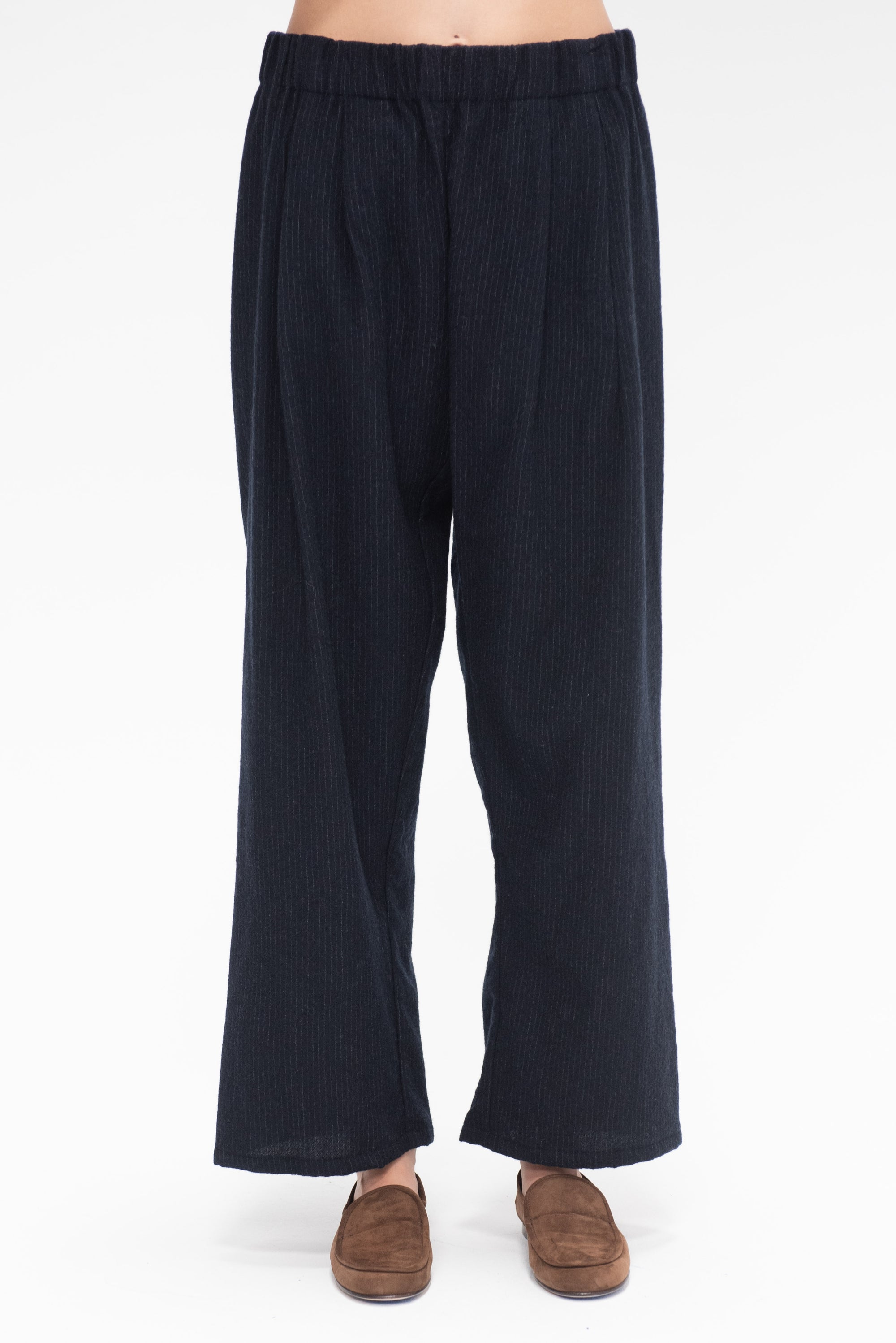 APUNTOB - Pinstripe Trouser, Navy