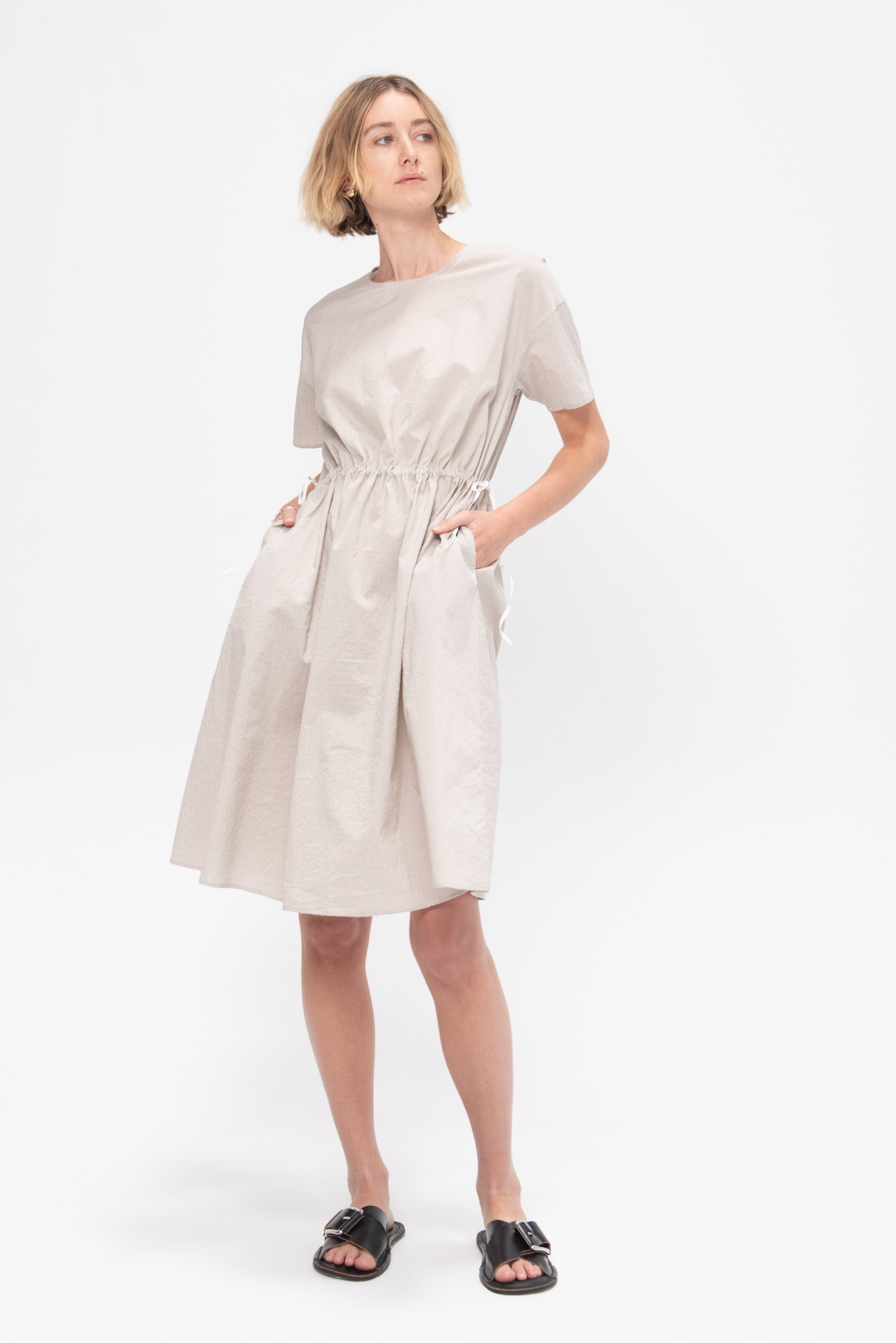 Short Sleeve Dress, Mud