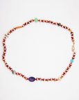 ILEANA MAKRI - Stripe Necklace, Brown Agate