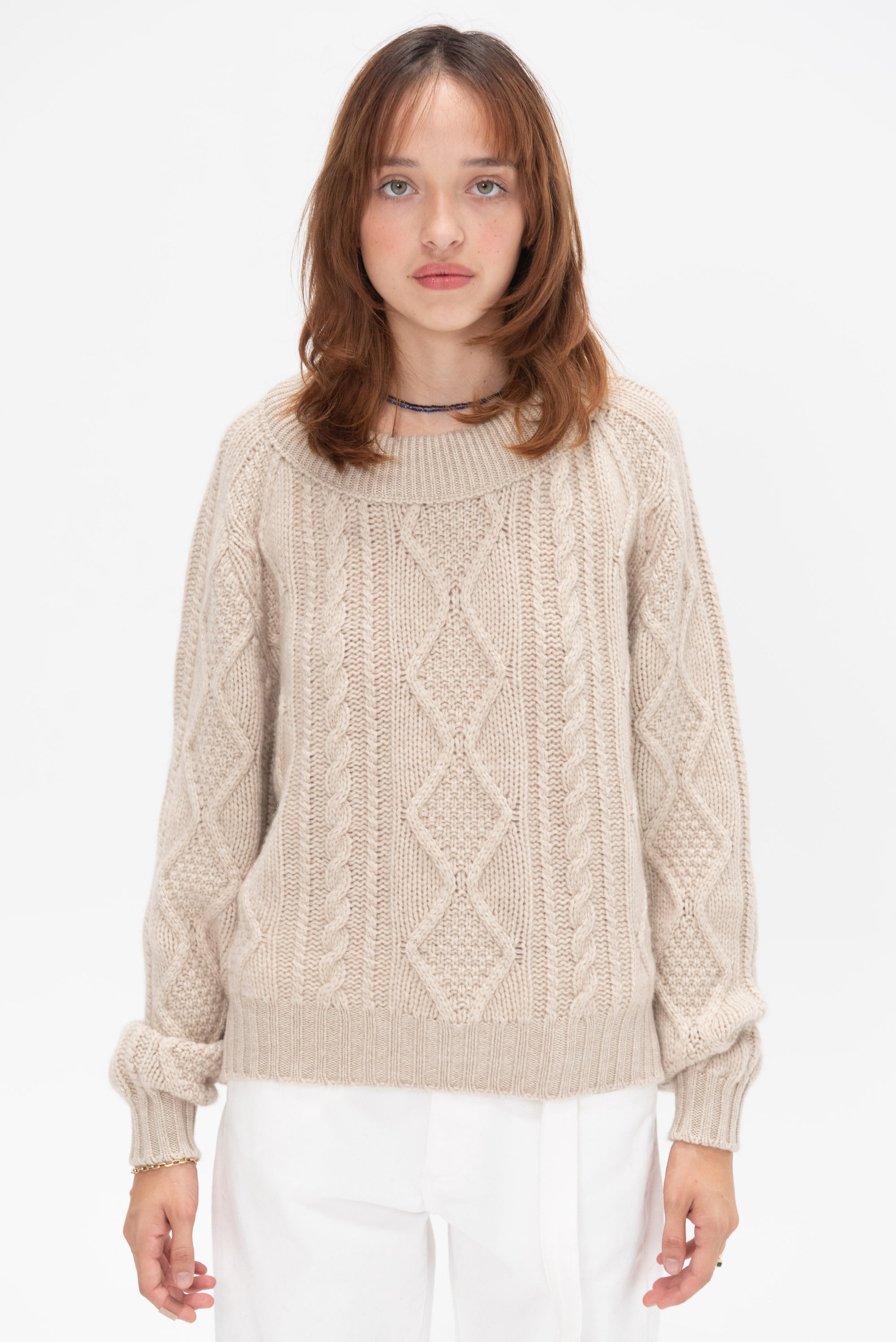 BEGG X CO - Fionn Sweater, Light Brown Natural