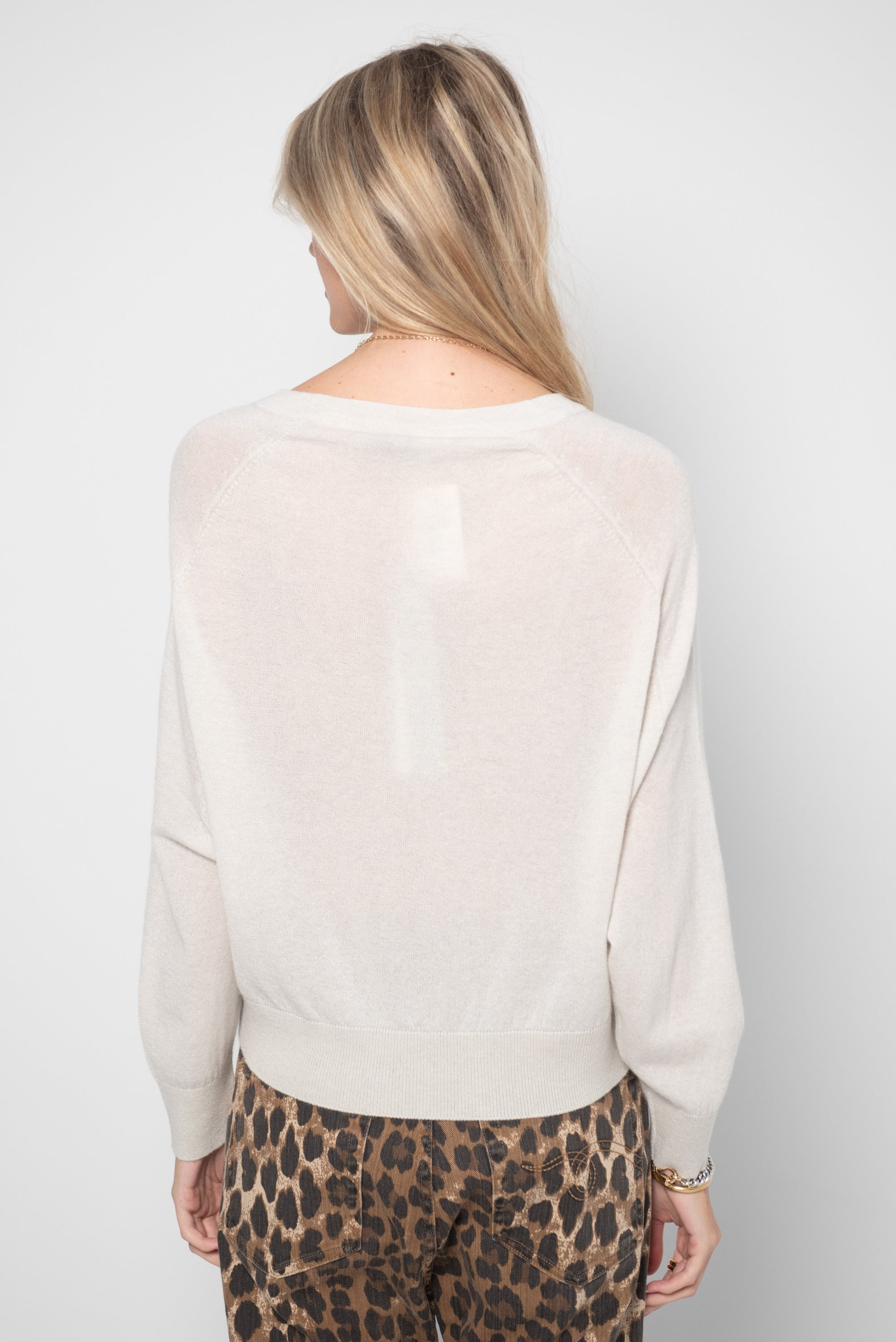 Marcella Sweater, White Sail