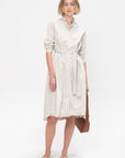 Dawn Dress, Cream Stripe