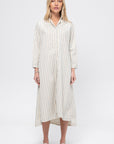 Dawn Dress, Cream Stripe