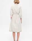 Dawn Dress, Cream Stripe