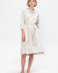 Dawn Dress, Cream Stripe