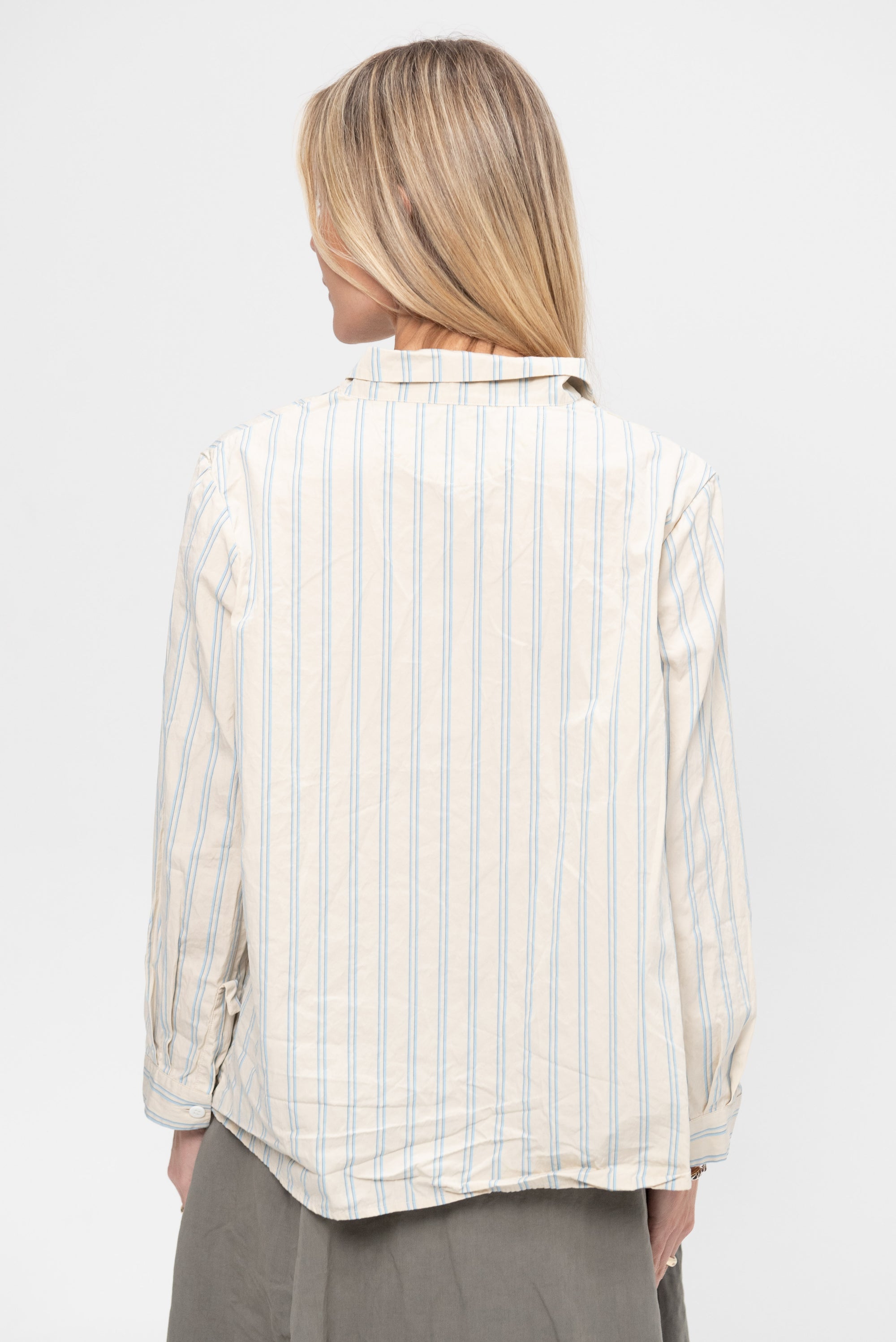 Jenny Shirt, Cream Stripe