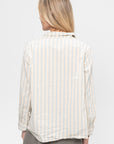 Jenny Shirt, Cream Stripe