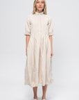 Lena Dress, Sandy Stripe