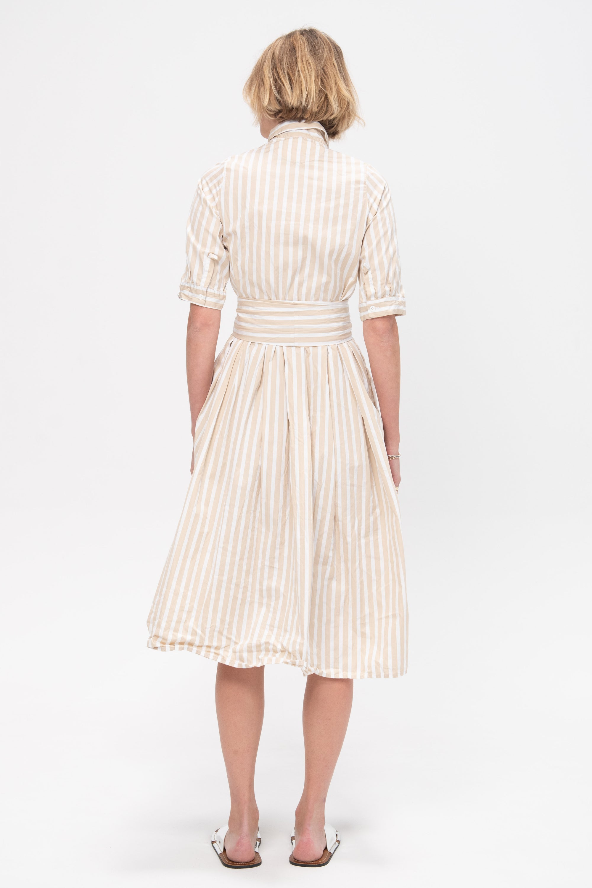 Lena Dress, Sandy Stripe