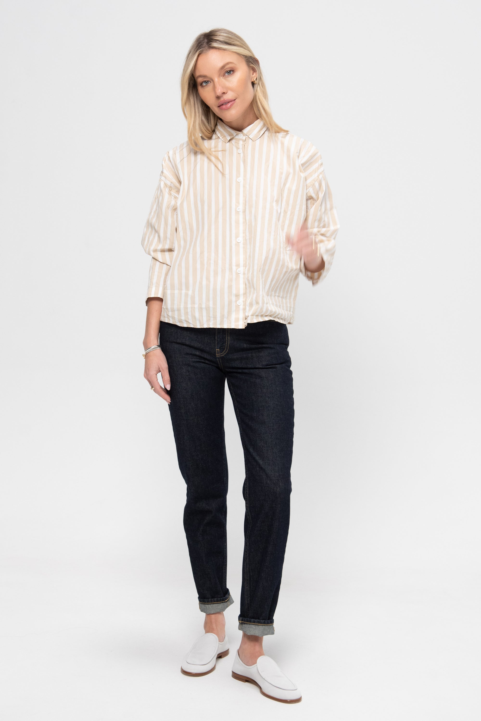 Overshirt, Sandy Stripe