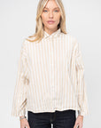 Overshirt, Sandy Stripe