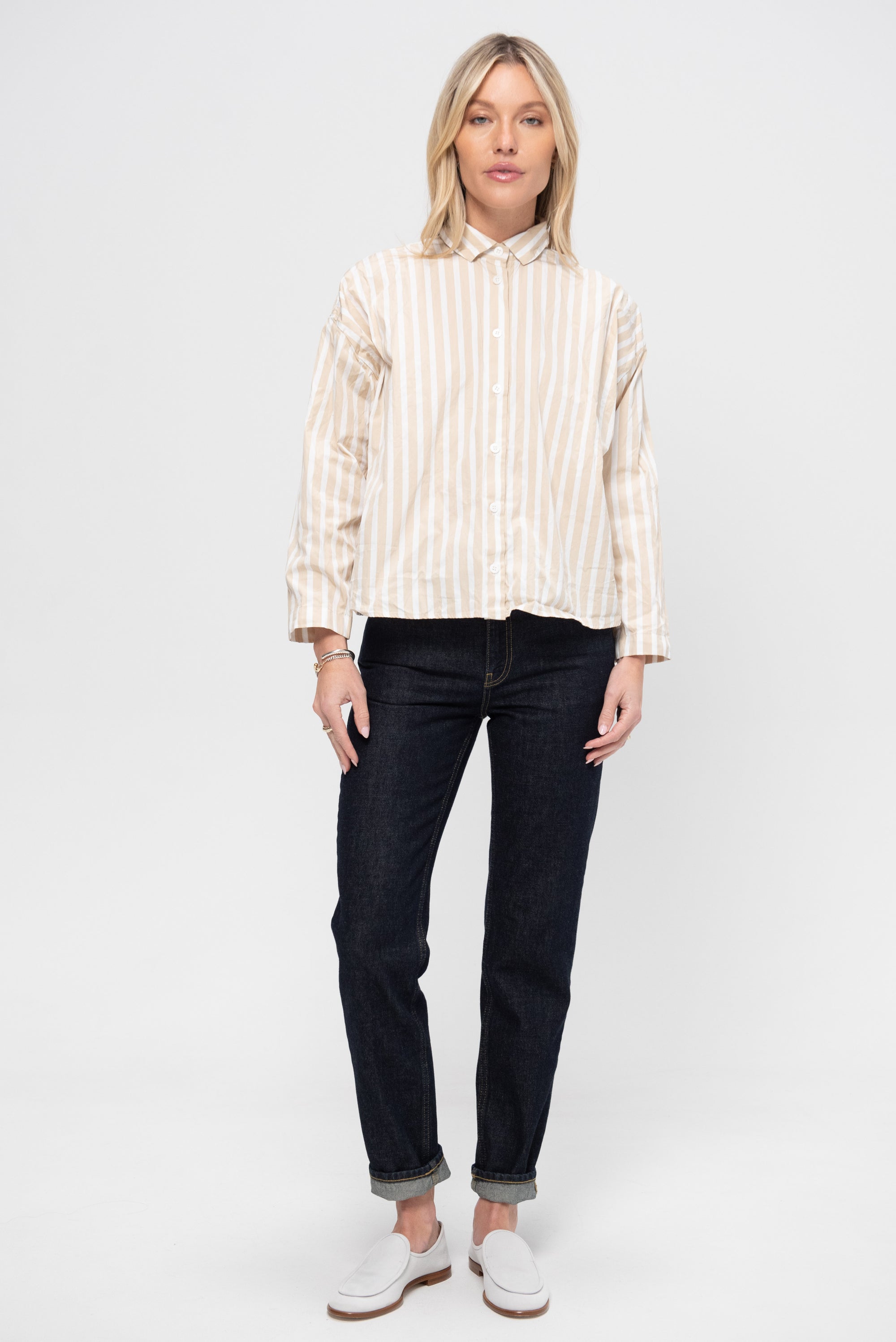 Overshirt, Sandy Stripe