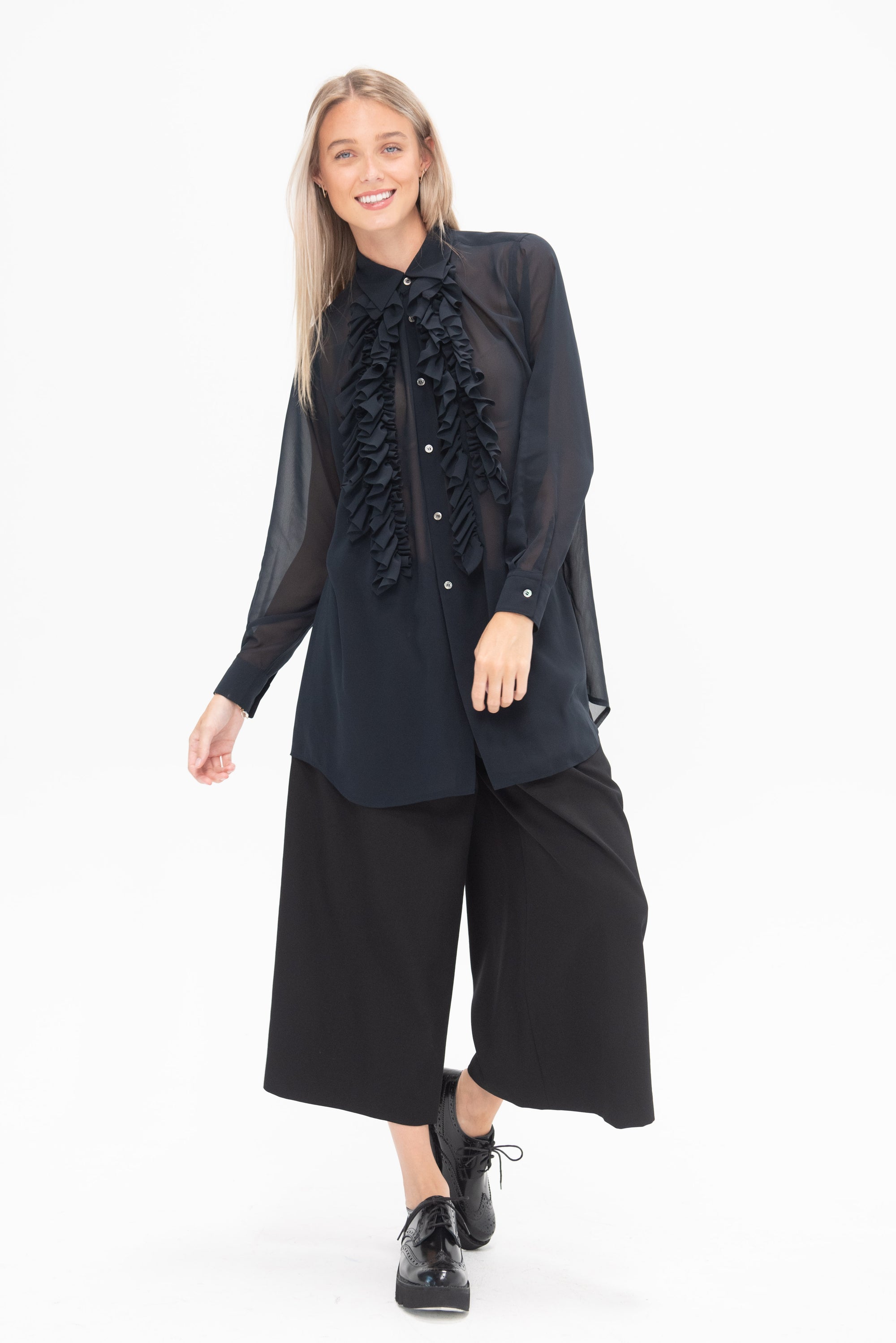 COMME DES GARCONS - Blouse, Navy